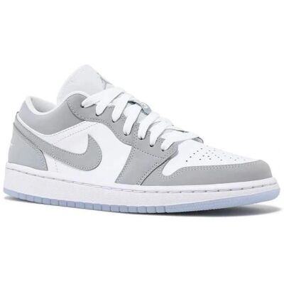 Nike Jordan Wolf Grey Δερμάτινα Παπούτσια - Sneakers Nike Jordan Wolf Grey Δερμάτινα Παπούτσια - Sneakers