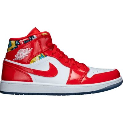 Nike Jordan 1 Mid Se Rouge Multi - Hommes - Baskets - Publicité Nike Jordan 1 Mid Se Rouge Multi - Hommes - Baskets - Publicité