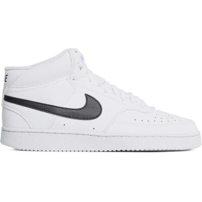 Nike Weiß/Schwarz Mid-Top Turnschuhe - Basketball Stil Nike Weiß/Schwarz Mid-Top Turnschuhe - Basketball Stil