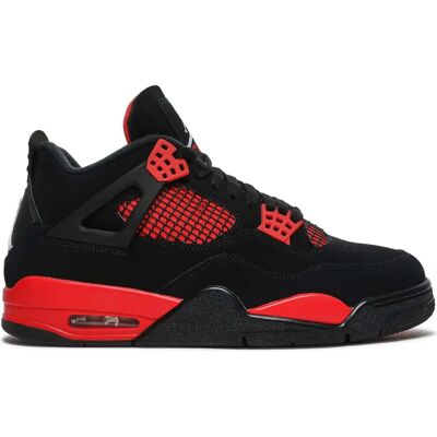 Nike Jordan 4 Røde Torden - Nubuck Læder, Rød, Mand - Sneakers Nike Jordan 4 Røde Torden - Nubuck Læder, Rød, Mand - Sneakers
