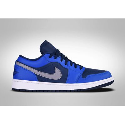 NIKE - Air Jordan Low - Blaues Leder - Schuhe NIKE - Air Jordan Low - Blaues Leder - Schuhe