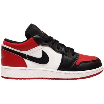 Nike Jordan 1 Low Bred Toe - Chaussures pour enfants - Publicité Nike Jordan 1 Low Bred Toe - Chaussures pour enfants - Publicité