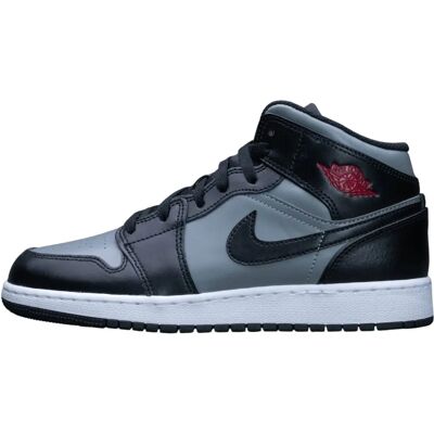 Nike Kids Jordan 1 Mid Shadow Red - Chaussures pour enfants - Baskets - Publicité Nike Kids Jordan 1 Mid Shadow Red - Chaussures pour enfants - Baskets - Publicité