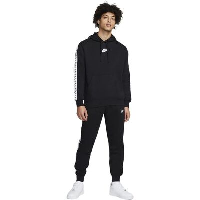 Nike Sportswear Sport Essential Fleece Tracksuit - Black/White - XL Nike Sportswear Sport Essential Fleece Tracksuit - Black/White - XL