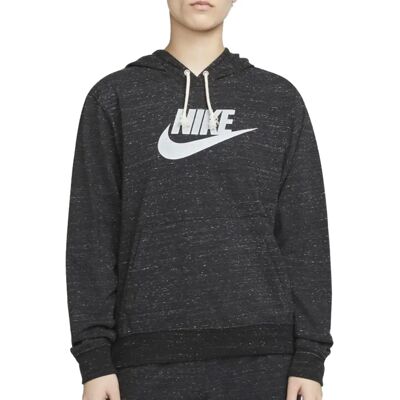 Felpa con Cappuccio Nike Sportswear Gym Vintage - Nera e Bianca Felpa con Cappuccio Nike Sportswear Gym Vintage - Nera e Bianca