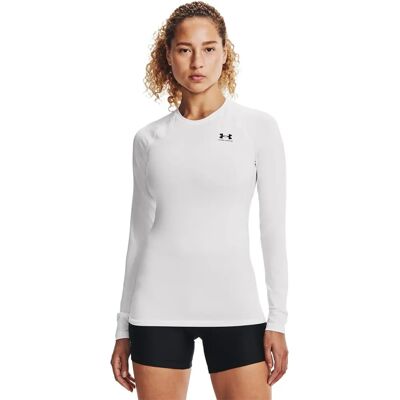 Under Armour - HeatGear Compression LS - Weiß/Schwarz - Top Under Armour - HeatGear Compression LS - Weiß/Schwarz - Top