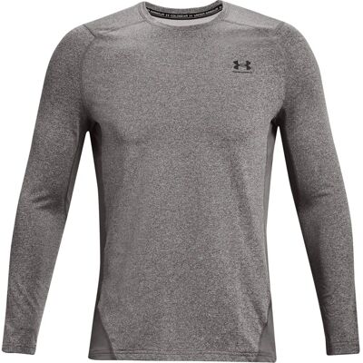 Under Armour Hombre ColdGear Gris Claro Heather / Negro Camiseta Ajustada - Ropa Under Armour Hombre ColdGear Gris Claro Heather / Negro Camiseta Ajustada - Ropa