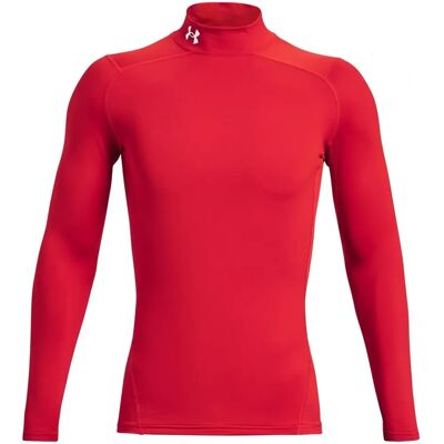Under Armour CG Armour Comp Mock Maglia a Manica Lunga - Rosso - Maglia compressiva Under Armour CG Armour Comp Mock Maglia a Manica Lunga - Rosso - Maglia compressiva