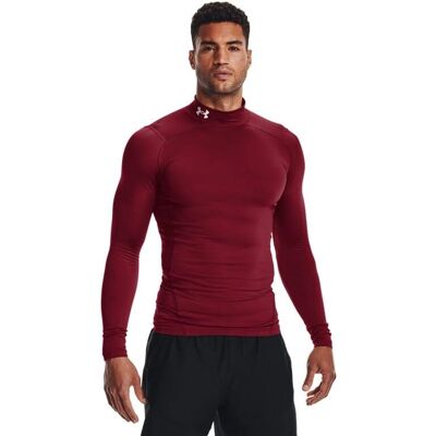 Under Armour Coldgear Compression Mock - Couche de base - Homme - Rouge - Publicité Under Armour Coldgear Compression Mock - Couche de base - Homme - Rouge - Publicité