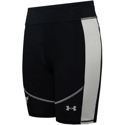 Under Armour Project Rock HeatGear Schwarz/Beige Damen Bike Shorts - Bike Shorts Under Armour Project Rock HeatGear Schwarz/Beige Damen Bike Shorts - Bike Shorts