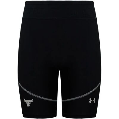 Under Armour Project Rock HeatGear Schwarz/Beige Damen Fahrradshorts - Fahrrad Shorts Under Armour Project Rock HeatGear Schwarz/Beige Damen Fahrradshorts - Fahrrad Shorts