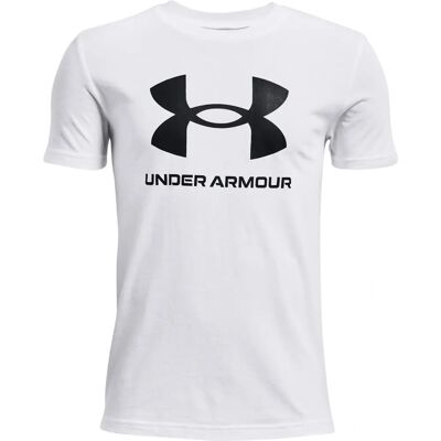T-shirt à manches courtes blanc pour garçon Under Armour - Casual - Publicité T-shirt à manches courtes blanc pour garçon Under Armour - Casual - Publicité