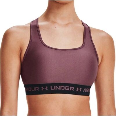 Under Armour Crossback Mid Dam Sport-BH - Lila - Meder Impact Under Armour Crossback Mid Dam Sport-BH - Lila - Meder Impact