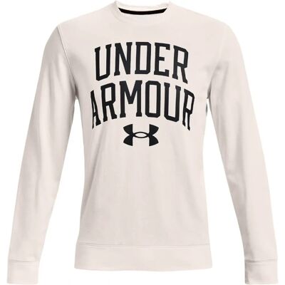 Under Armour - Rival Terry Crew - Biały - Mężczyzna - Bluza Under Armour - Rival Terry Crew - Biały - Mężczyzna - Bluza