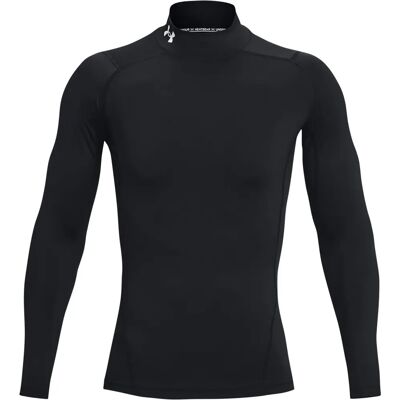 Under Armour HeatGear Mock Langarm Baselayer - Schwarz - L - T-Shirt Under Armour HeatGear Mock Langarm Baselayer - Schwarz - L - T-Shirt