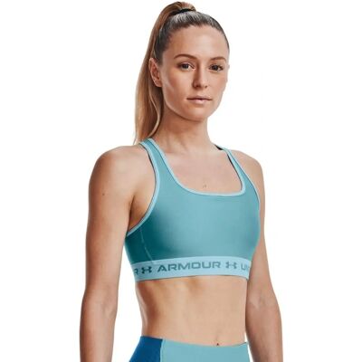 Under Armour Blauwe Mid Sport-BH - Sport-BH Under Armour Blauwe Mid Sport-BH - Sport-BH