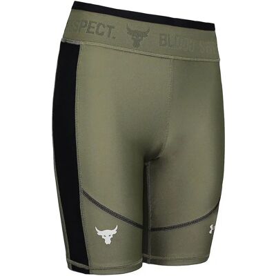 Under Armour Damen Project Rock Heatgear Radlerhose - Grün - Größe 10 UK Under Armour Damen Project Rock Heatgear Radlerhose - Grün - Größe 10 UK