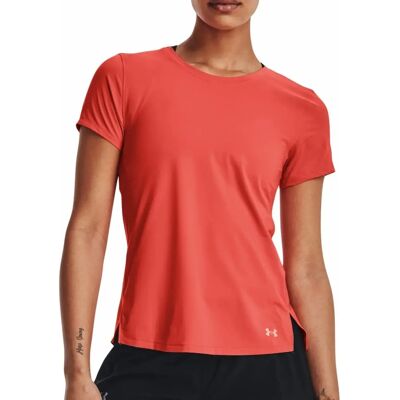 Under Armour Womens Iso Chill Run Laser T-Shirt Short Sleeve Sports Training Tee Red - T-Shirt Under Armour Womens Iso Chill Run Laser T-Shirt Short Sleeve Sports Training Tee Red - T-Shirt