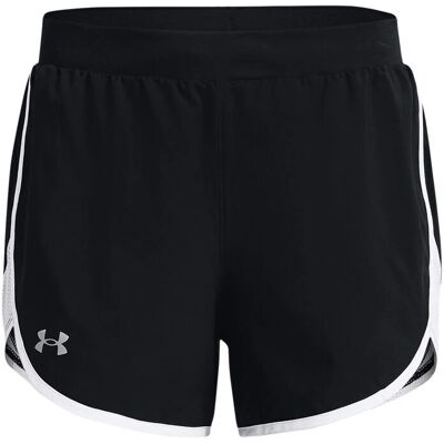 Under Armour Fly-By Elite 5'' Shorts Damen - Schwarz / Weiß / Reflektierend Under Armour Fly-By Elite 5'' Shorts Damen - Schwarz / Weiß / Reflektierend