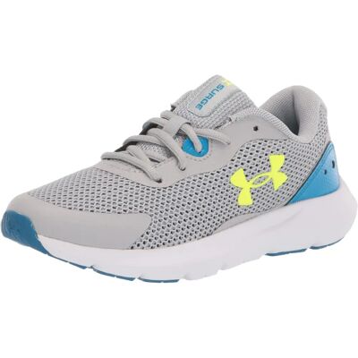 Under Armour Jugendliche Surge 3 Turnschuhe - Grau/Blau - Größe 5/5 Jahre - Turnschuhe Under Armour Jugendliche Surge 3 Turnschuhe - Grau/Blau - Größe 5/5 Jahre - Turnschuhe