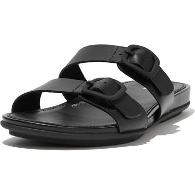 Fitflop Gracie Sandales à Deux Bandes noires - Publicité Fitflop Gracie Sandales à Deux Bandes noires - Publicité