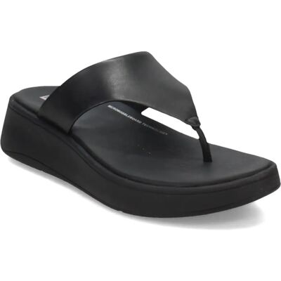 Fitflop Toe FW4-090 Post F-Mode Sandali in Pelle di Lusso per Donna neri Fitflop Toe FW4-090 Post F-Mode Sandali in Pelle di Lusso per Donna neri