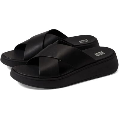 Fitflop F-Mode Flatform Wedge Sandale noire - Publicité Fitflop F-Mode Flatform Wedge Sandale noire - Publicité