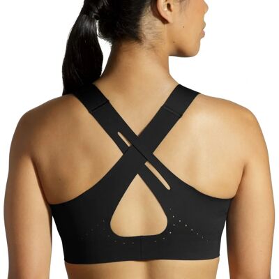 Soutien deportivo de espalda cruzada Brooks - Negro - 34C/D Soutien deportivo de espalda cruzada Brooks - Negro - 34C/D