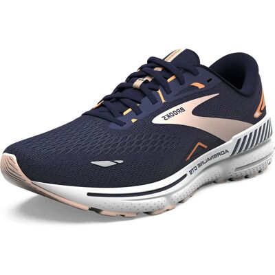 Brooks Adrenaline GTS 23 Damen Laufschuhe - Blau/Peacoat/Tangerine - 38 Brooks Adrenaline GTS 23 Damen Laufschuhe - Blau/Peacoat/Tangerine - 38