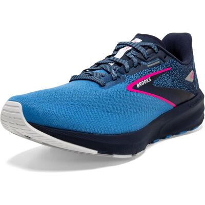 Brooks Launch 10 - Lekka damska but treningowa - Peacoat/Marina Blue/Pink Brooks Launch 10 - Lekka damska but treningowa - Peacoat/Marina Blue/Pink