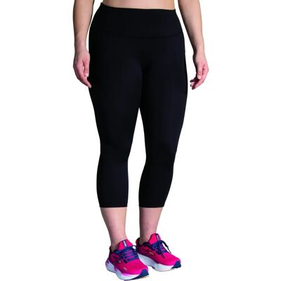 Brooks Damen Spark Capri - Schwarz - Lauftight Brooks Damen Spark Capri - Schwarz - Lauftight