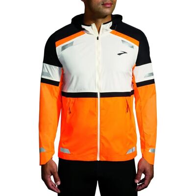 Giacca Run Visible 2.0 Arancione Bianco Nero - Giacca Giacca Run Visible 2.0 Arancione Bianco Nero - Giacca
