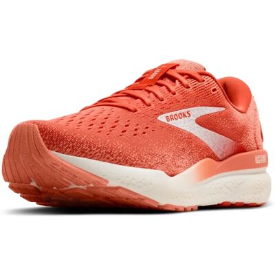 Chaussures Brooks Ghost 16 - Coral/Desert Flower/Coconut - Publicité Chaussures Brooks Ghost 16 - Coral/Desert Flower/Coconut - Publicité