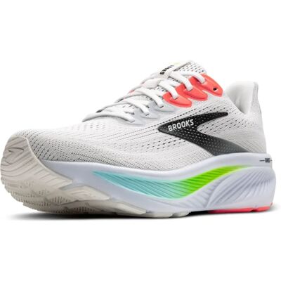 Brooks Ghost 17 Herren White/Pink Clay/Gecko - Running Shoes Brooks Ghost 17 Herren White/Pink Clay/Gecko - Running Shoes