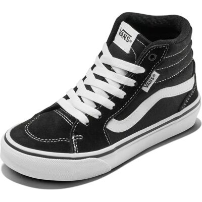 Vans Jongens Filmore Hi Sneakers - Zwart/Wit - Hoog - Sneakers Vans Jongens Filmore Hi Sneakers - Zwart/Wit - Hoog - Sneakers