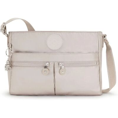 Kipling Basic New Angie (KPKI739348I1) metallisk glans Kipling Basic New Angie (KPKI739348I1) metallisk glans