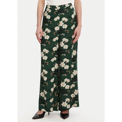 French Connection - Spodnie Rhian Floral - Zielony/Multicolor - Floral - Spodnie French Connection - Spodnie Rhian Floral - Zielony/Multicolor - Floral - Spodnie
