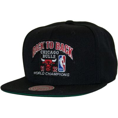 Mitchell & Ness Casquette Snapback Noire Bulls 1991-92 - Casquette - Publicité Mitchell & Ness Casquette Snapback Noire Bulls 1991-92 - Casquette - Publicité