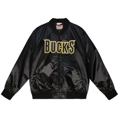 Mitchell & Ness - M&N Big Face 4.0 Satin Jacket - Milwaukee Bucks - Jacke Mitchell & Ness - M&N Big Face 4.0 Satin Jacket - Milwaukee Bucks - Jacke