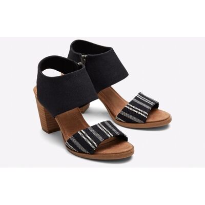 TOMS Shoes Majorca Cutout Sandal Talon Femme black TOMS Shoes Majorca Cutout Sandal Talon Femme black