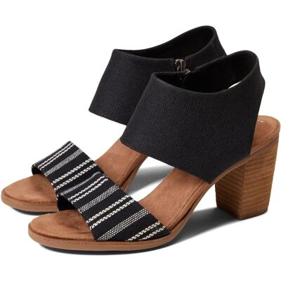 TOMS Shoes Majorca Cutout Sandal Talon Femme black TOMS Shoes Majorca Cutout Sandal Talon Femme black