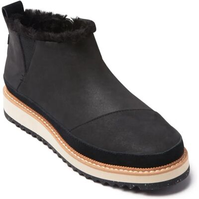 TOMS Marlo Schwarze Leder Ankle Boots - Stiefel TOMS Marlo Schwarze Leder Ankle Boots - Stiefel