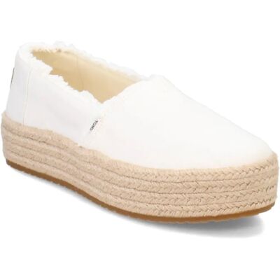 TOMS Shoes Valencia Platform white opulent garden TOMS Shoes Valencia Platform white opulent garden
