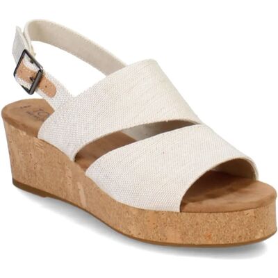 TOMS Shoes Claudine Wedge Sandal natural yarn color TOMS Shoes Claudine Wedge Sandal natural yarn color