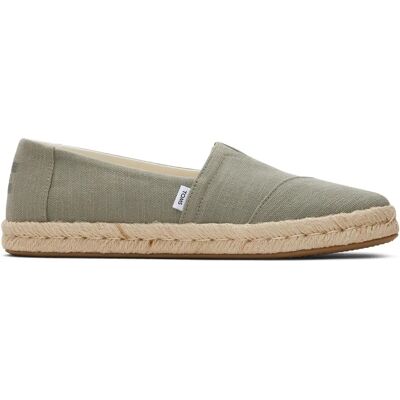TOMS Alpargata Rope 2.0 Espadrillas Cotone Riciclato Verde Oliva Donna TOMS Alpargata Rope 2.0 Espadrillas Cotone Riciclato Verde Oliva Donna