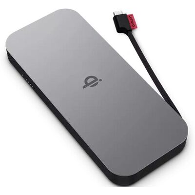 Lenovo Powerbank 10000mAh Kabelloses Qi Laden Schwarz Grau Lenovo Powerbank 10000mAh Kabelloses Qi Laden Schwarz Grau
