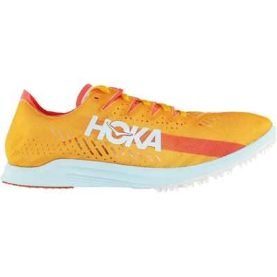 Hoka One One Cielo X LD Spike Mens Orange Track Shoes - Lightweight, Traction, Long-Distance Hoka One One Cielo X LD Spike Mens Orange Track Shoes - Lightweight, Traction, Long-Distance