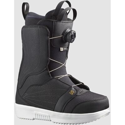 Salomon Pearl Boa Zwart/Wit/Gold - Snowboard Laars - Veelzijdig, Aangepaste Pasvorm, Lichtgewicht Salomon Pearl Boa Zwart/Wit/Gold - Snowboard Laars - Veelzijdig, Aangepaste Pasvorm, Lichtgewicht