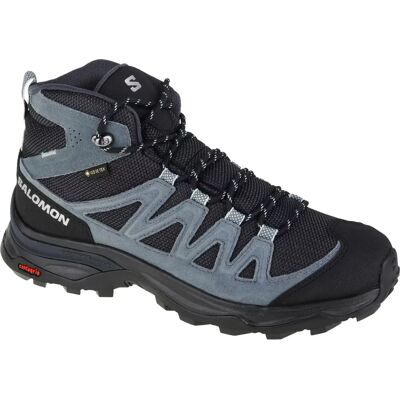 Salomon X Ward Leather Mid Gtx W - Buty trekkingowe - Szare Salomon X Ward Leather Mid Gtx W - Buty trekkingowe - Szare