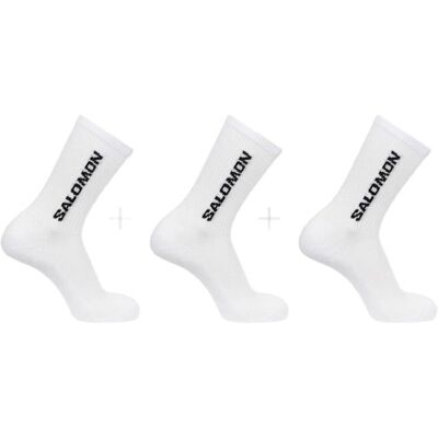 Calzini Salomon Everyday Crew 3 Pezzi - Unisex - Bianco Calzini Salomon Everyday Crew 3 Pezzi - Unisex - Bianco
